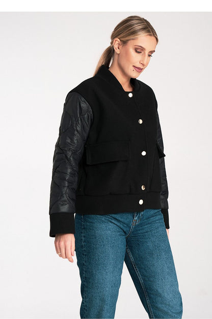 black jacket back view