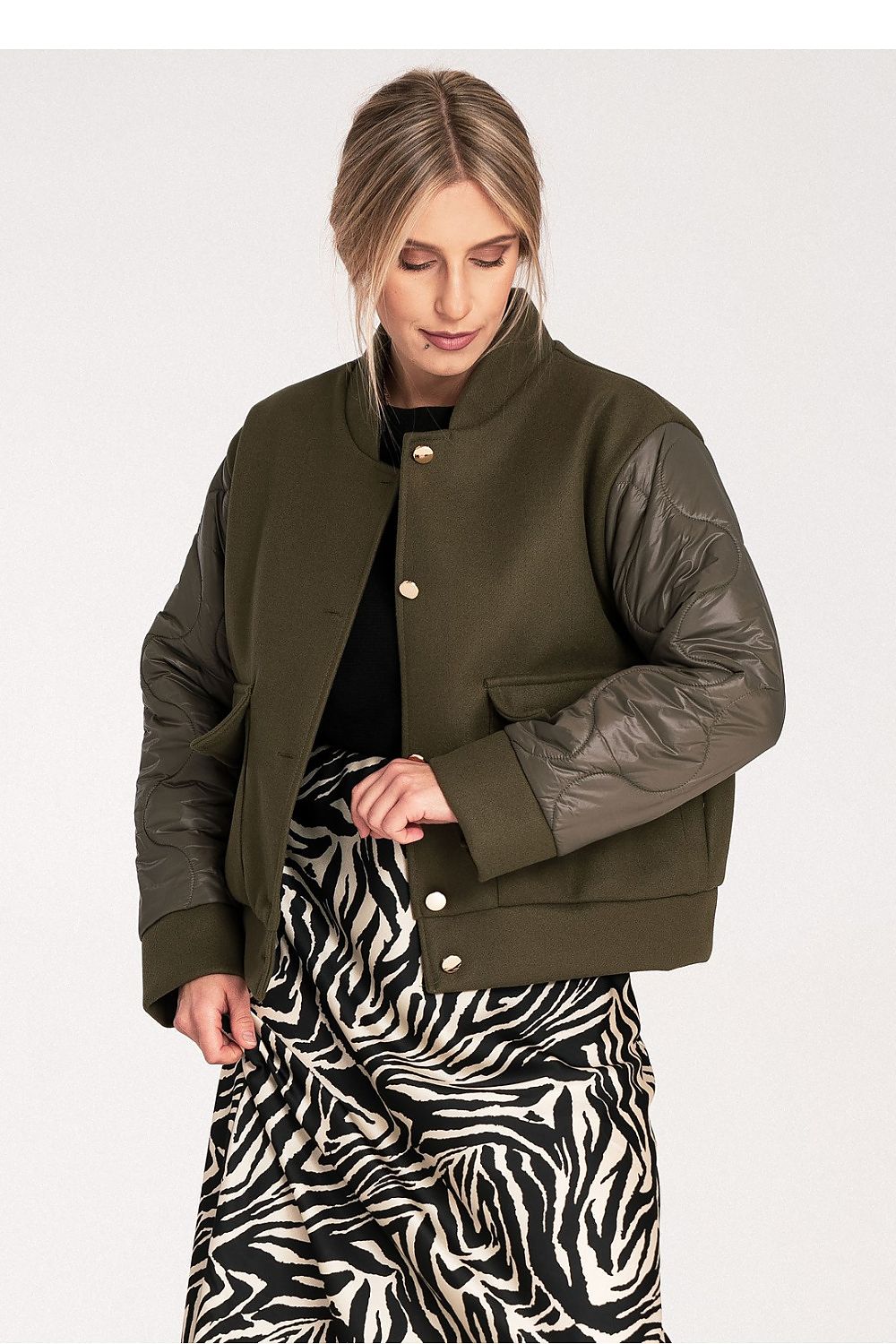 black jacket side view