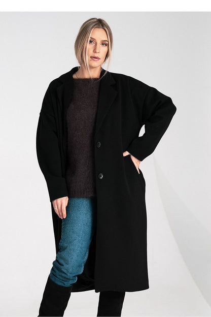 grey coat side view