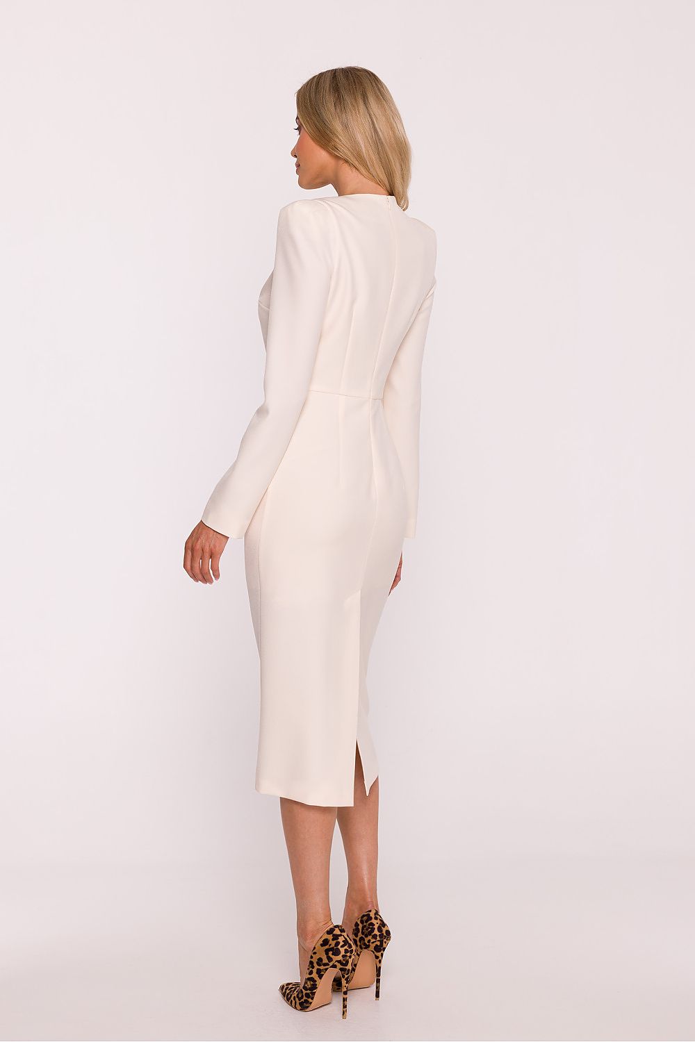 grey pencil day dress view 6