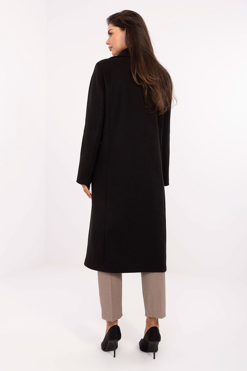 beige mini coat view 6