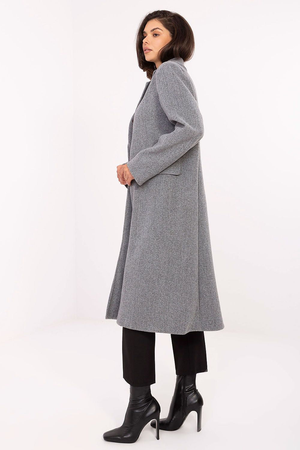 beige mini coat view 8
