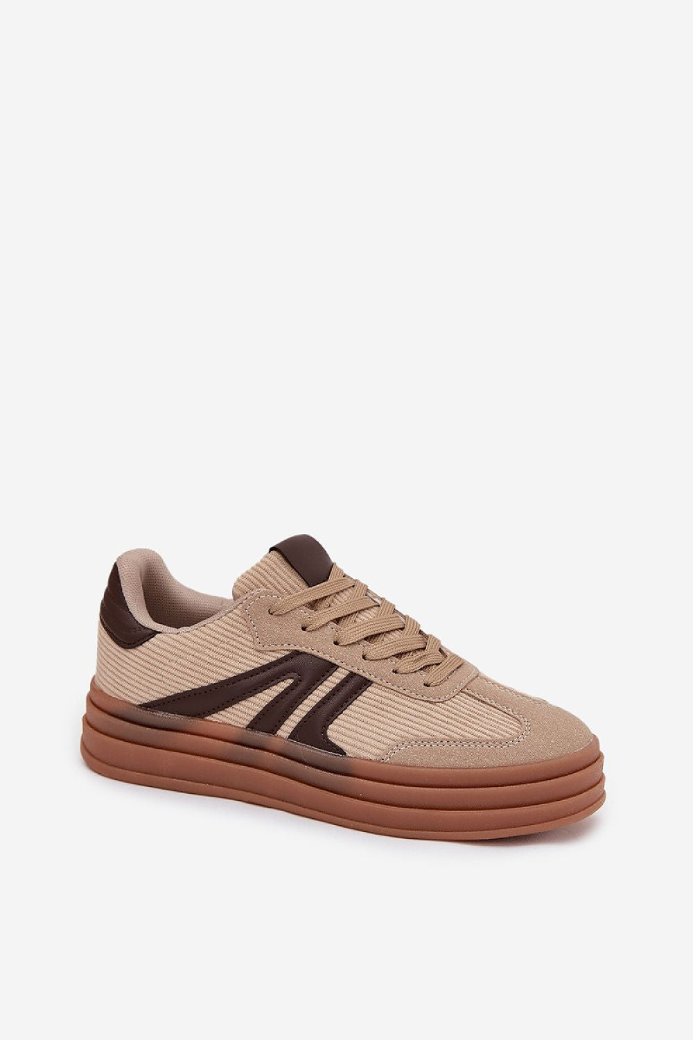 beige sport shoes alternate angle