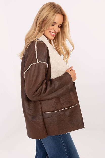 beige long sleeve jacket view 6