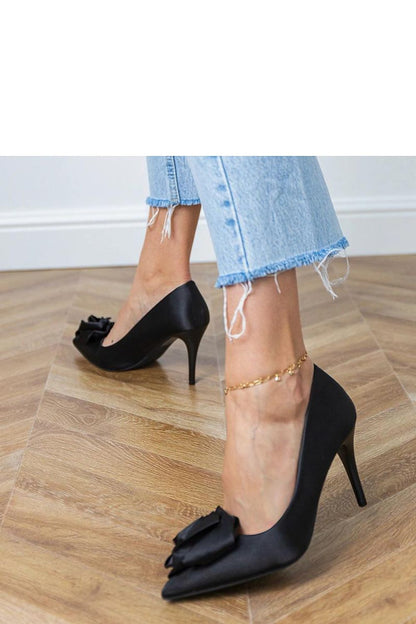 black satin mini high heels alternate angle