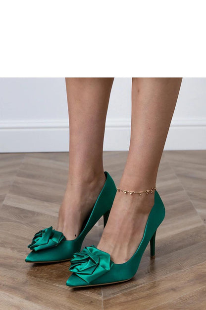 black satin mini high heels view 7