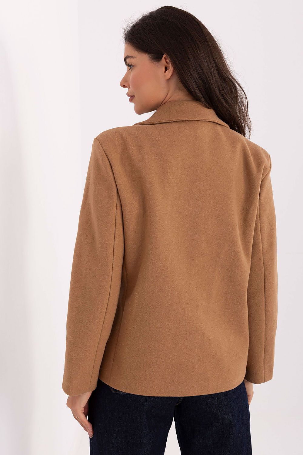 red long sleeve coat view 9