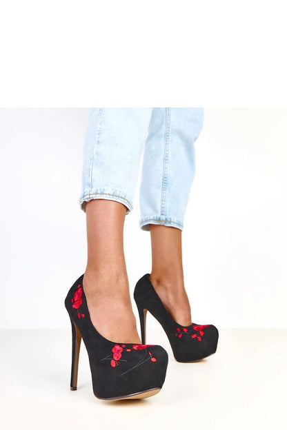 black mini high heels alternate angle