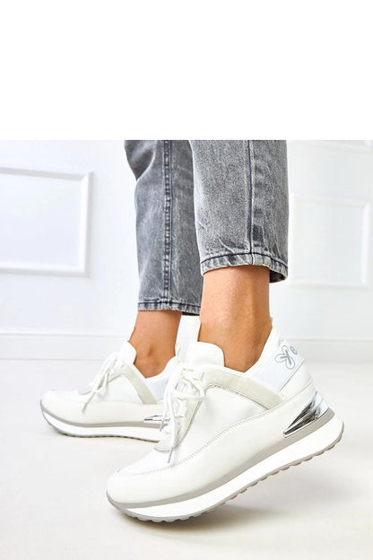 white sport shoes alternate angle