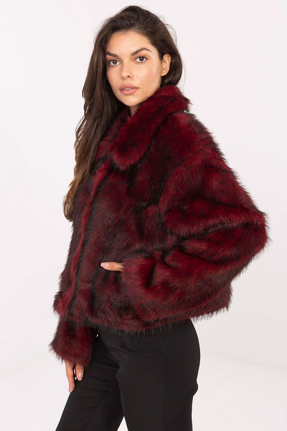 red long sleeve mini jacket alternate angle