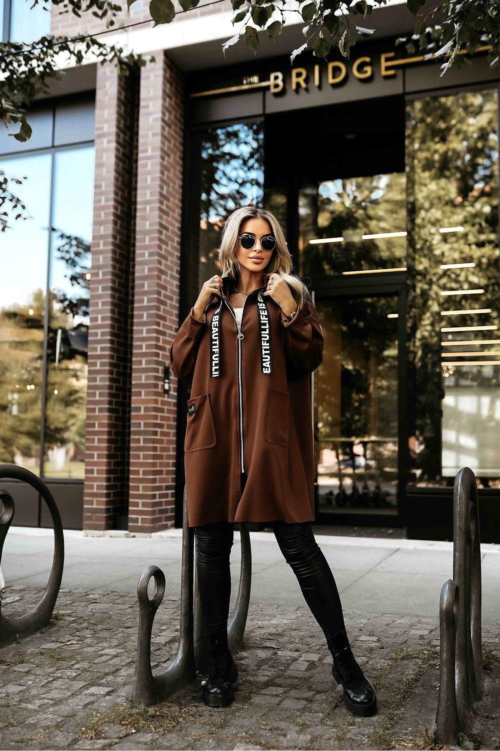brown coat alternate angle