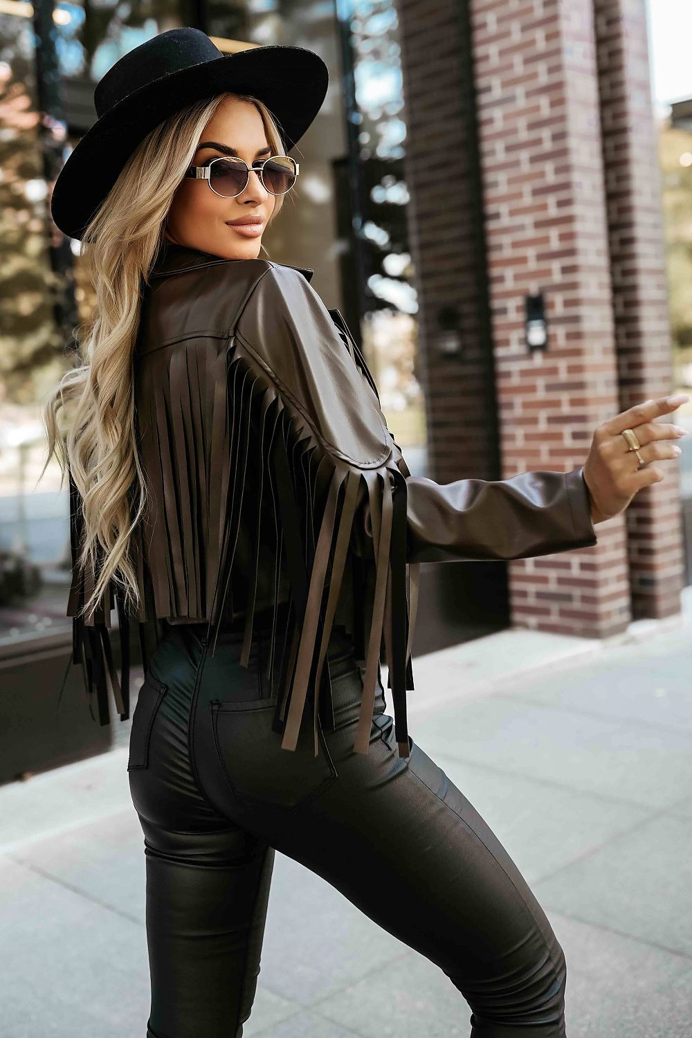 black mini jacket view 6