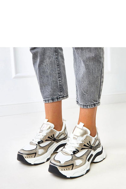 yellow lace sport shoes front view