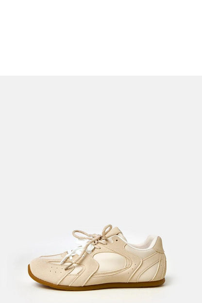 beige lace sport shoes alternate angle
