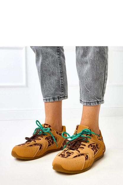 beige lace sport shoes view 11