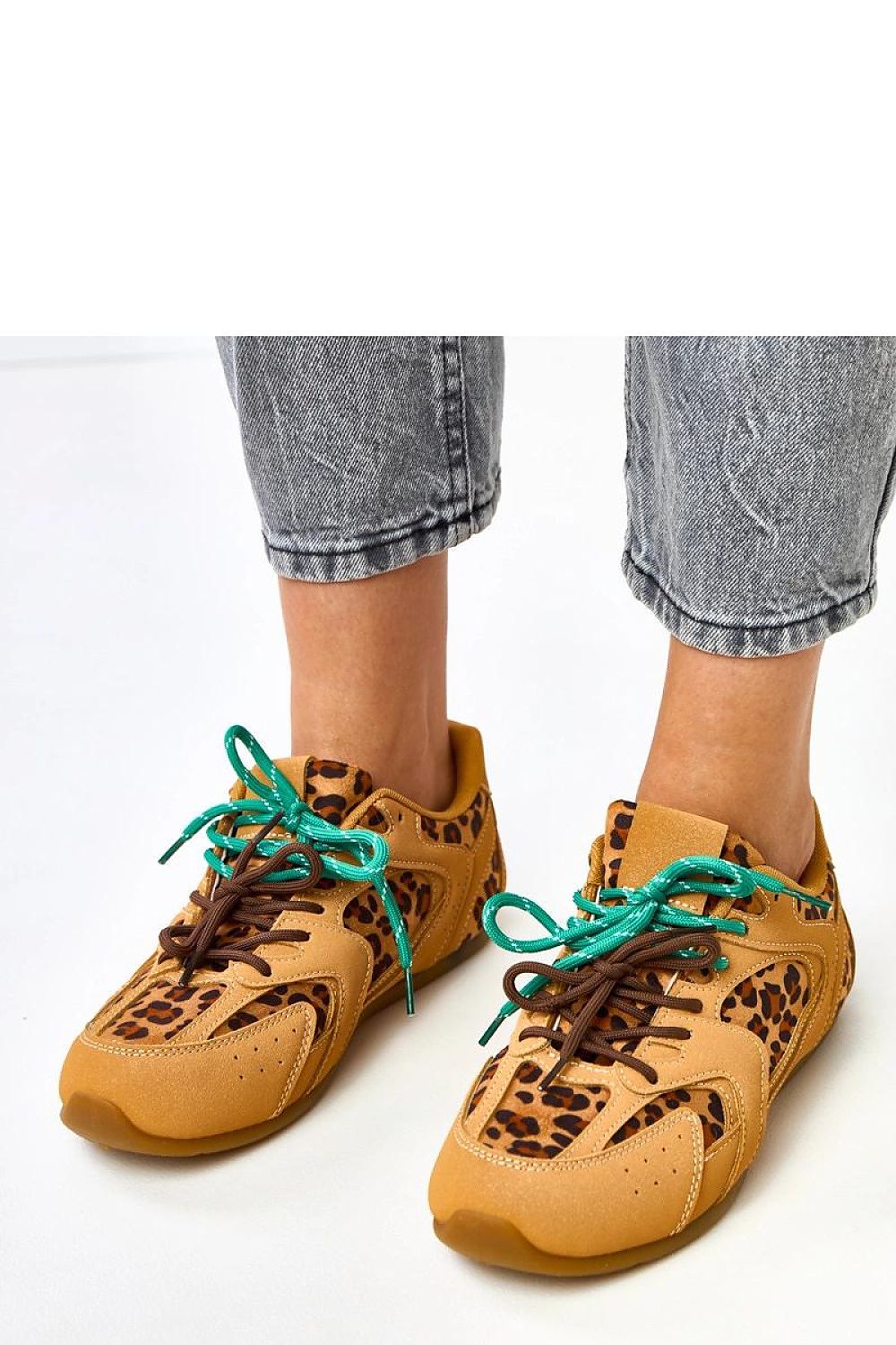 beige lace sport shoes view 14