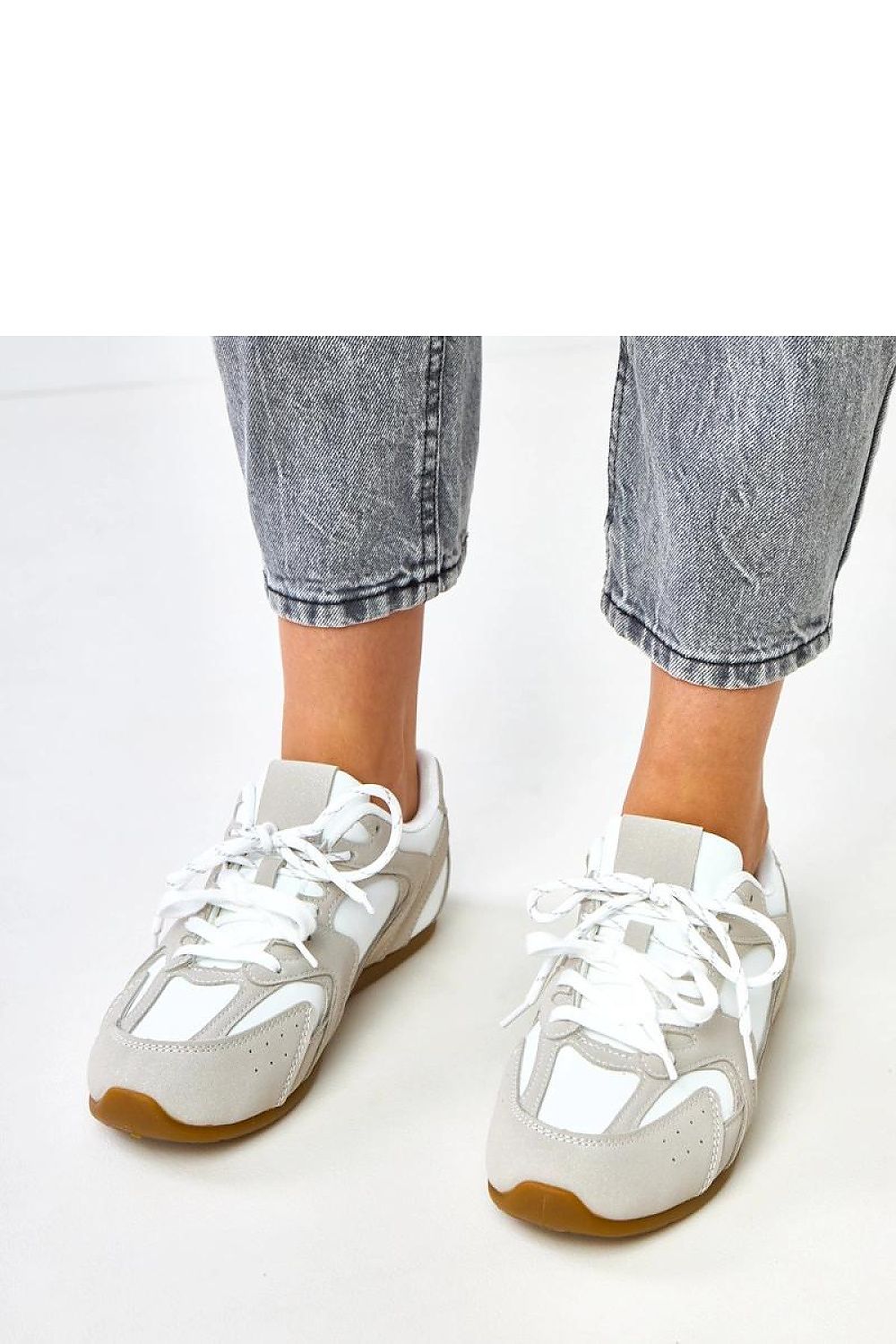 beige lace sport shoes view 18