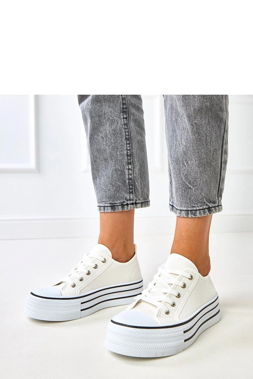 black lace sneakers side view