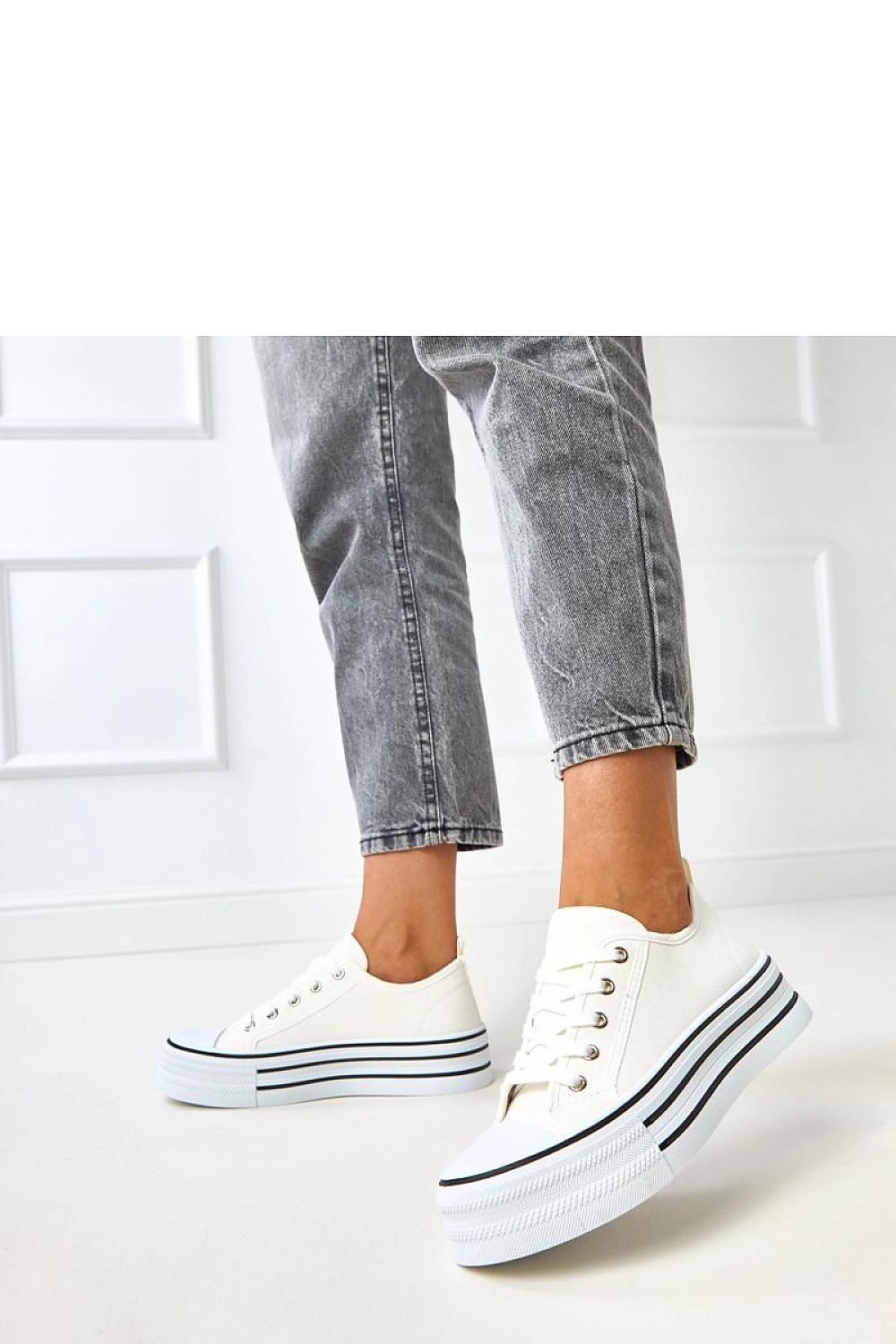 black lace sneakers view 6