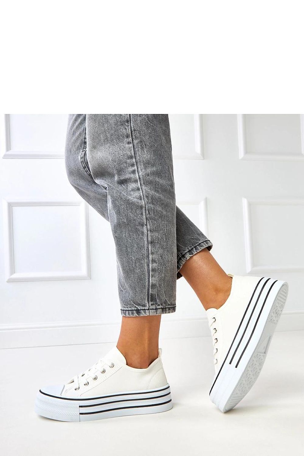 black lace sneakers view 7