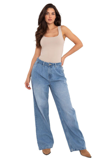 Women's Blue Jeans front view