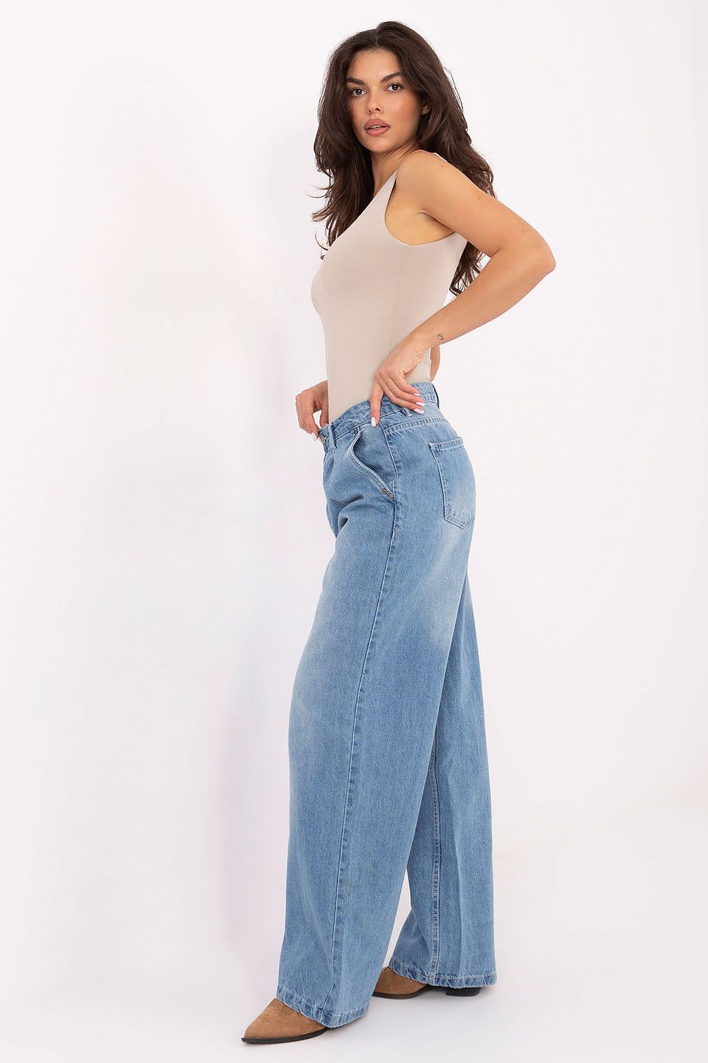 Women's Blue Jeans side view