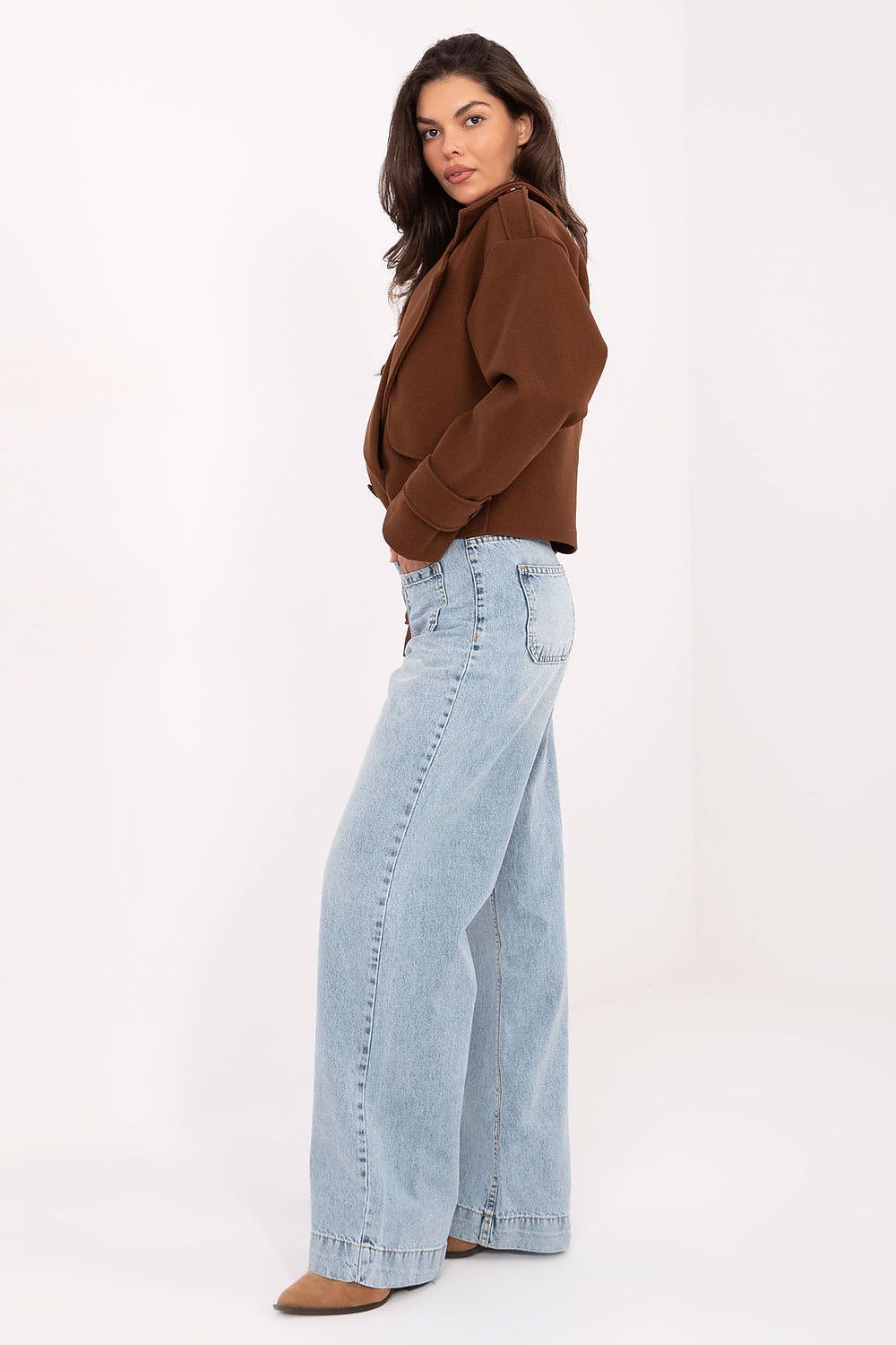 Women's Navy Blue, Beige, and Black Jeans view 39