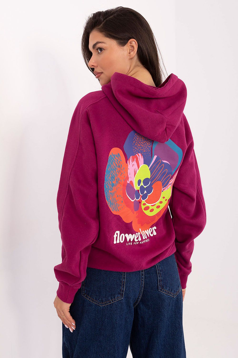 Women's Grey, Blue, and Violet Sweatshirt view 9