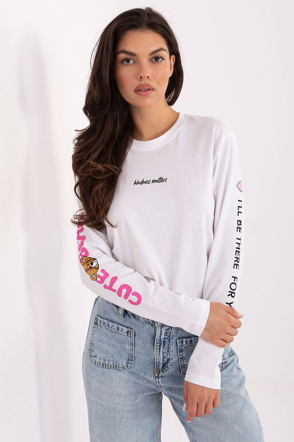 Women's Green, White, and Grey Blouse back view
