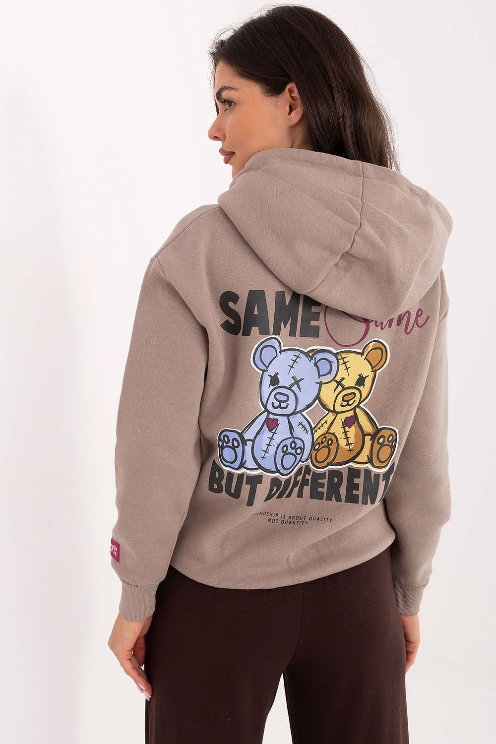 Women's White, Beige, and Pink Sweatshirt view 6