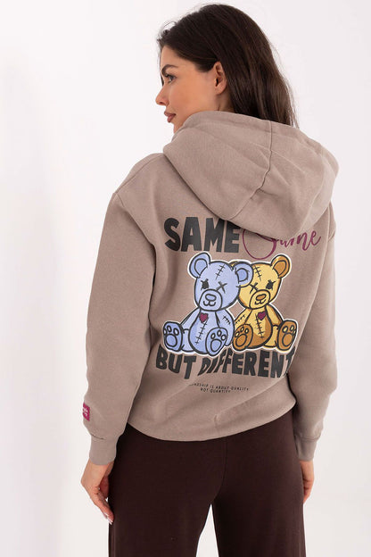 Women's White, Beige, and Pink Sweatshirt view 6