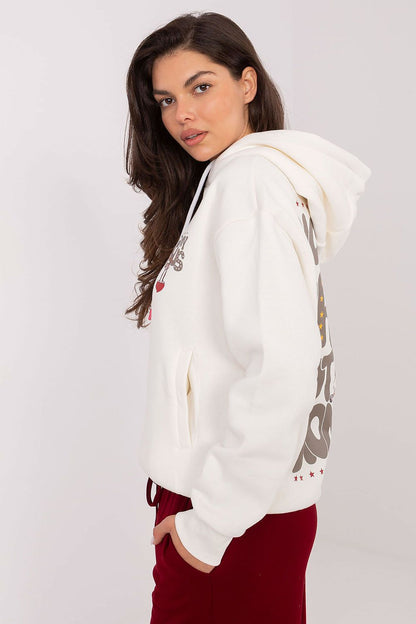 Women's Grey, White, and Pink Sweatshirt view 5