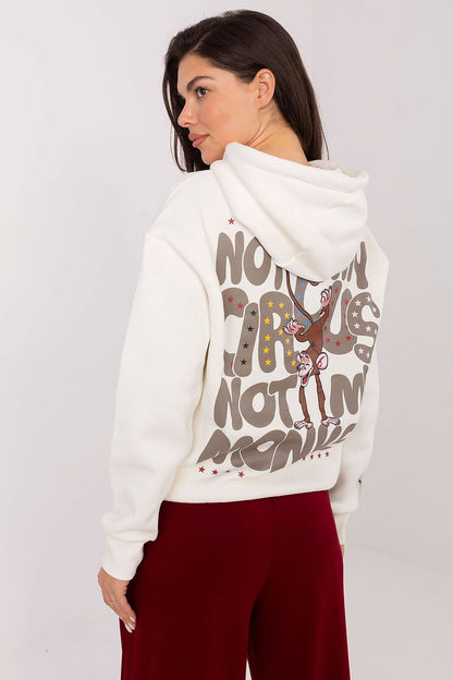 Women's Grey, White, and Pink Sweatshirt view 6