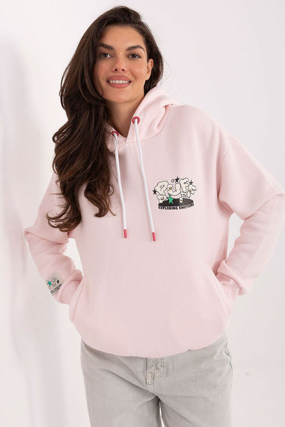 Women's Grey, White, and Pink Sweatshirt view 7