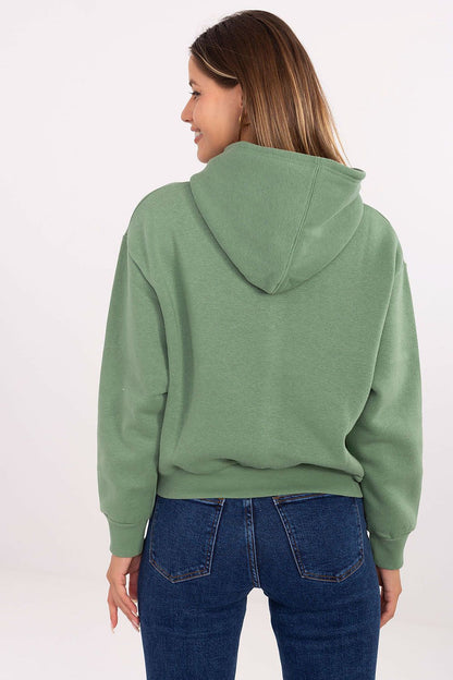 Women's Green, Black, and Grey Sweatshirt detail view