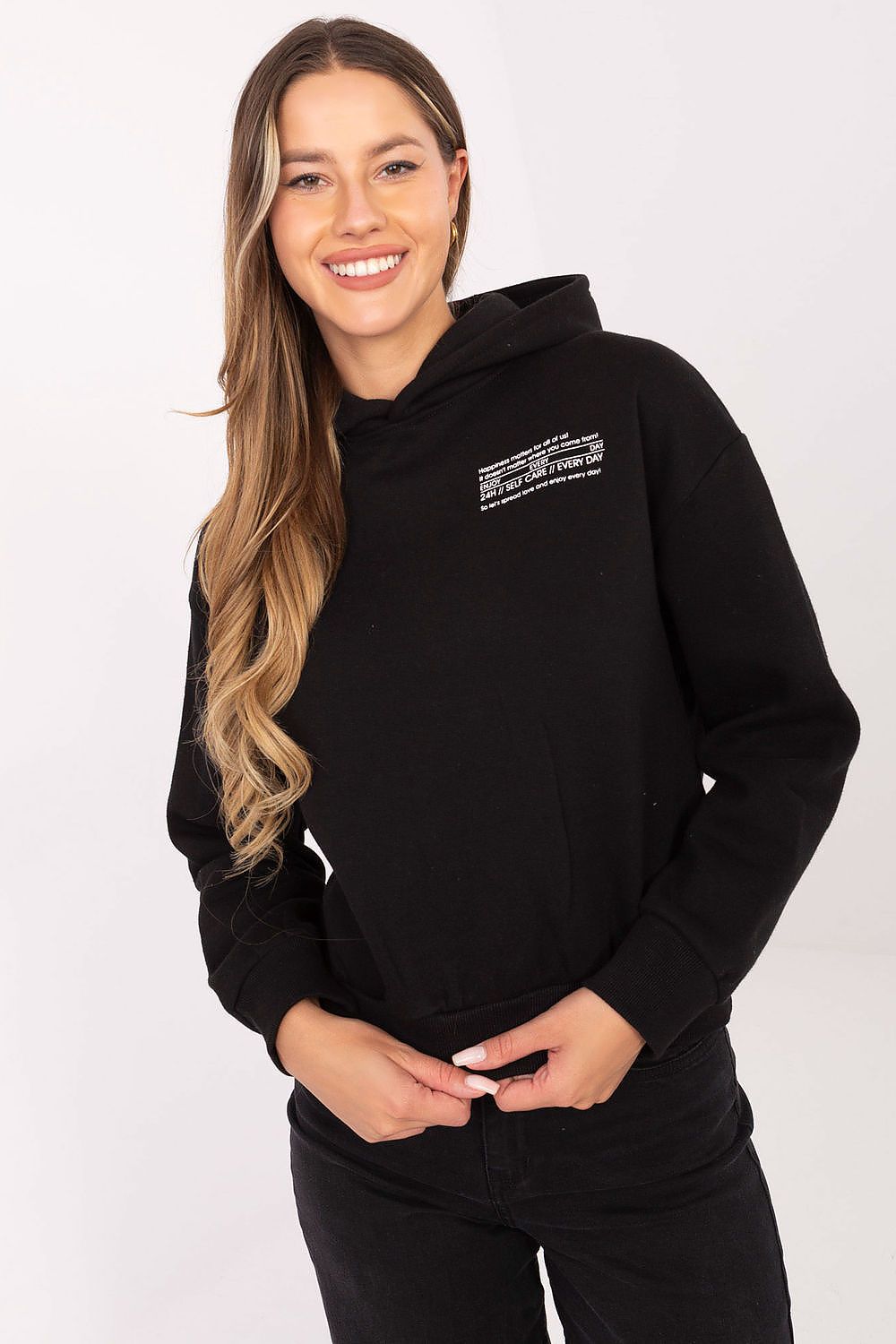Women's Green, Black, and Grey Sweatshirt back view