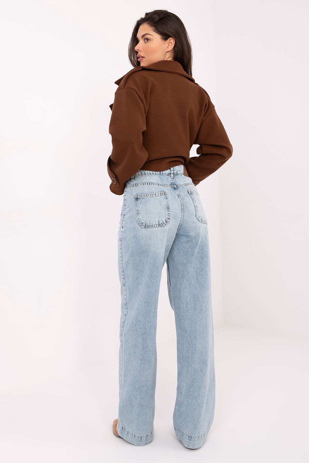 Women's Navy Blue, Beige, and Black Jeans view 40
