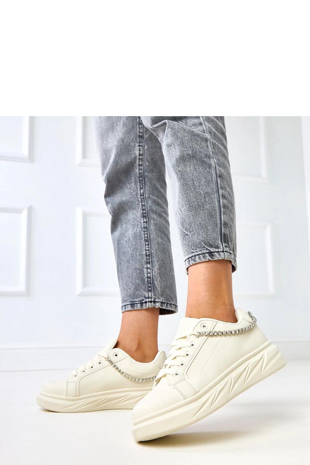 beige lace mini sport shoes alternate angle