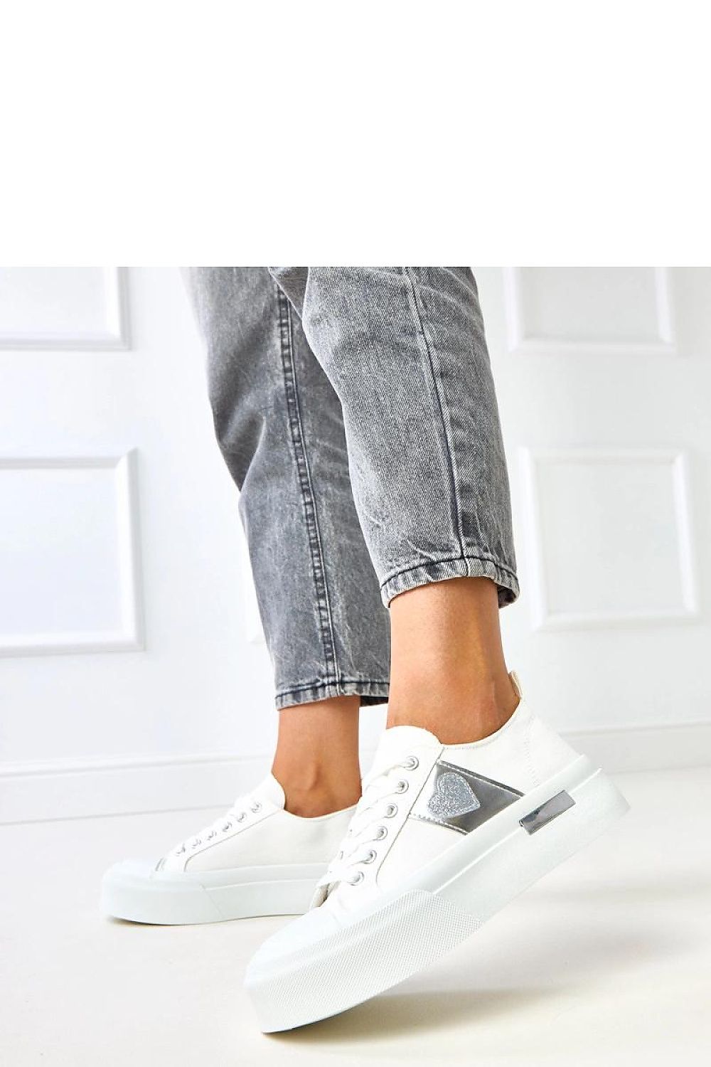 white lace sport shoes alternate angle