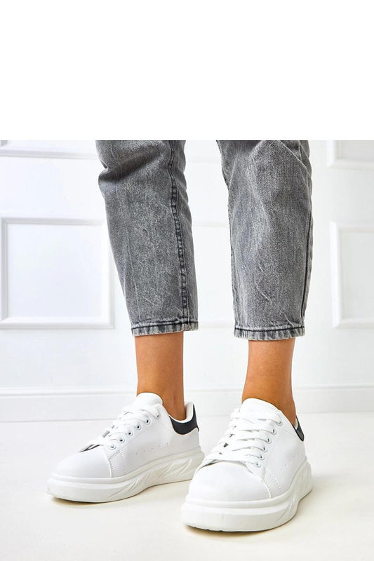 white lace mini sport shoes front view