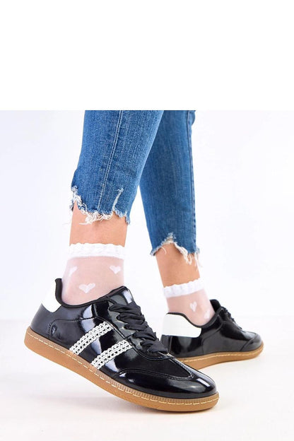 grey lace satin sport shoes view 6