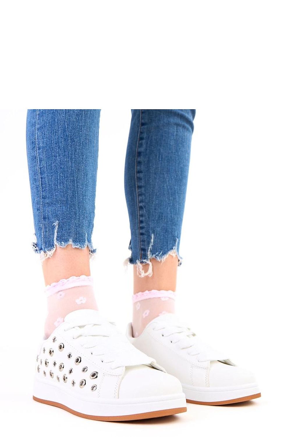 navy blue lace sport shoes view 13