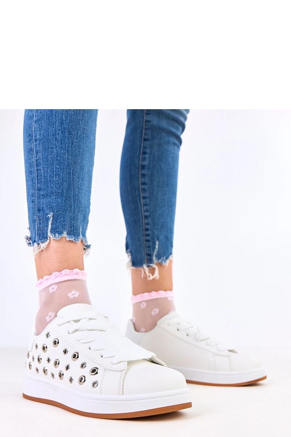 navy blue lace sport shoes view 14