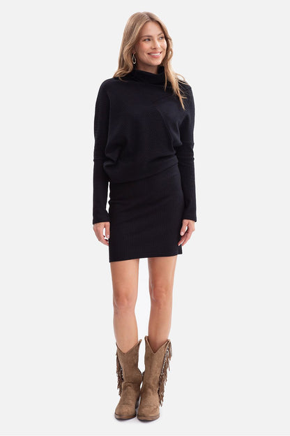 violet wrap ribbed day dress view 11