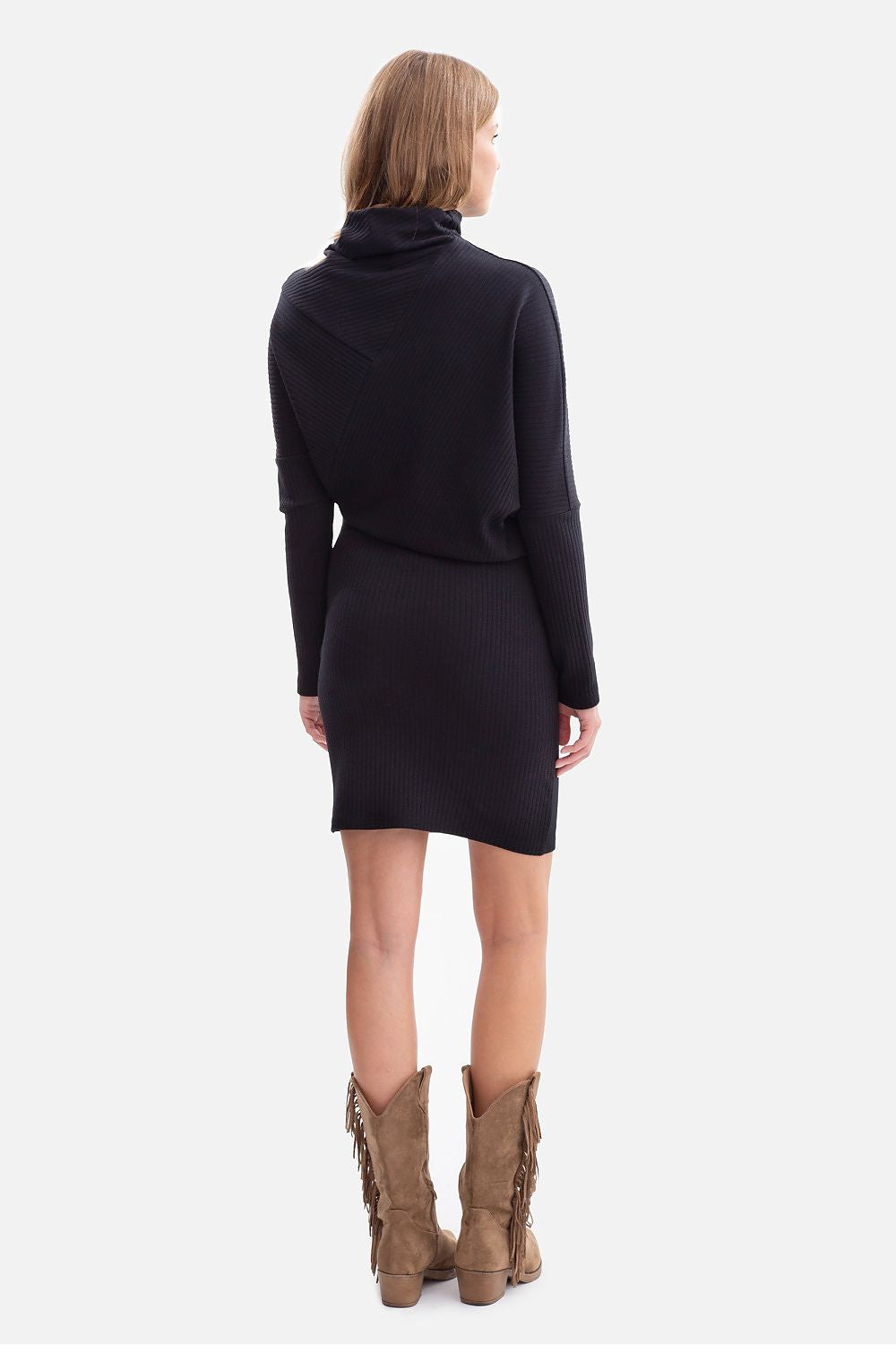 violet wrap ribbed day dress view 12