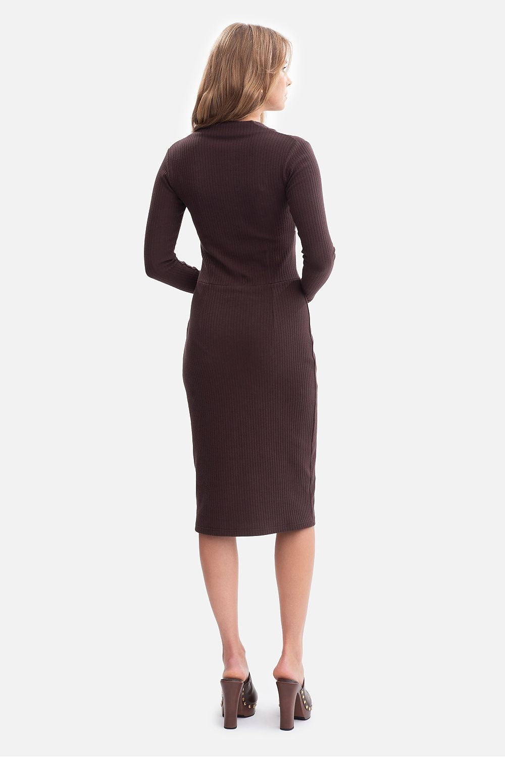 violet ribbed sleeveless day dress view 7