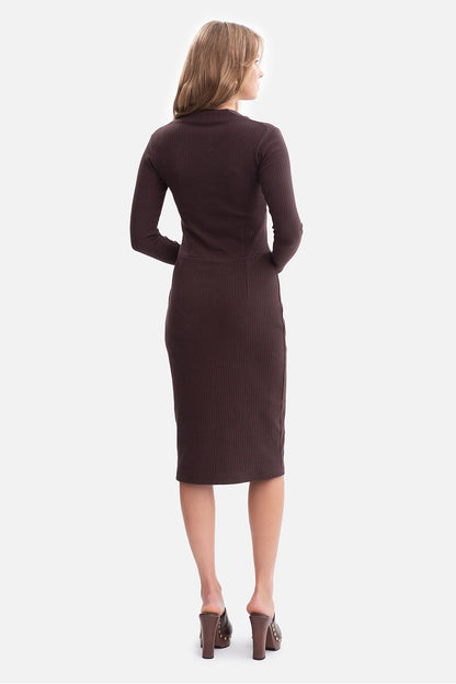 violet ribbed sleeveless day dress view 7