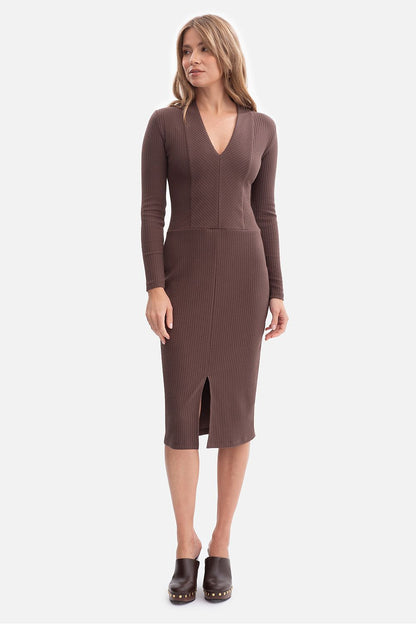 violet ribbed sleeveless day dress view 10