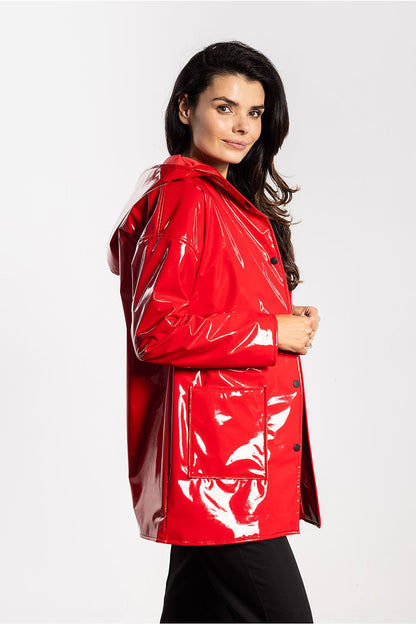 red mini jacket alternate angle