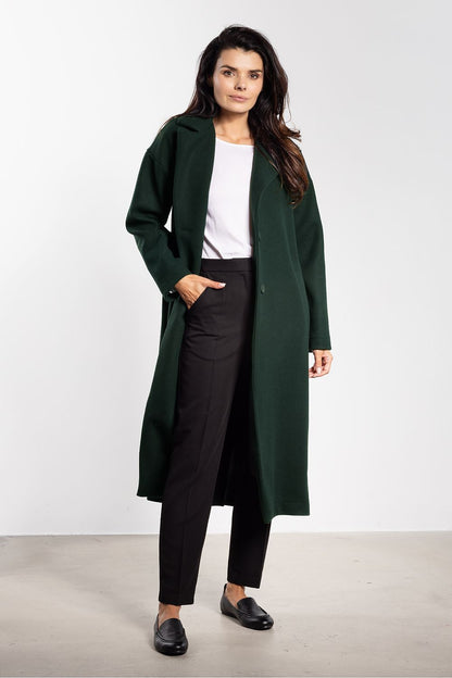 grey belted midi coat view 7